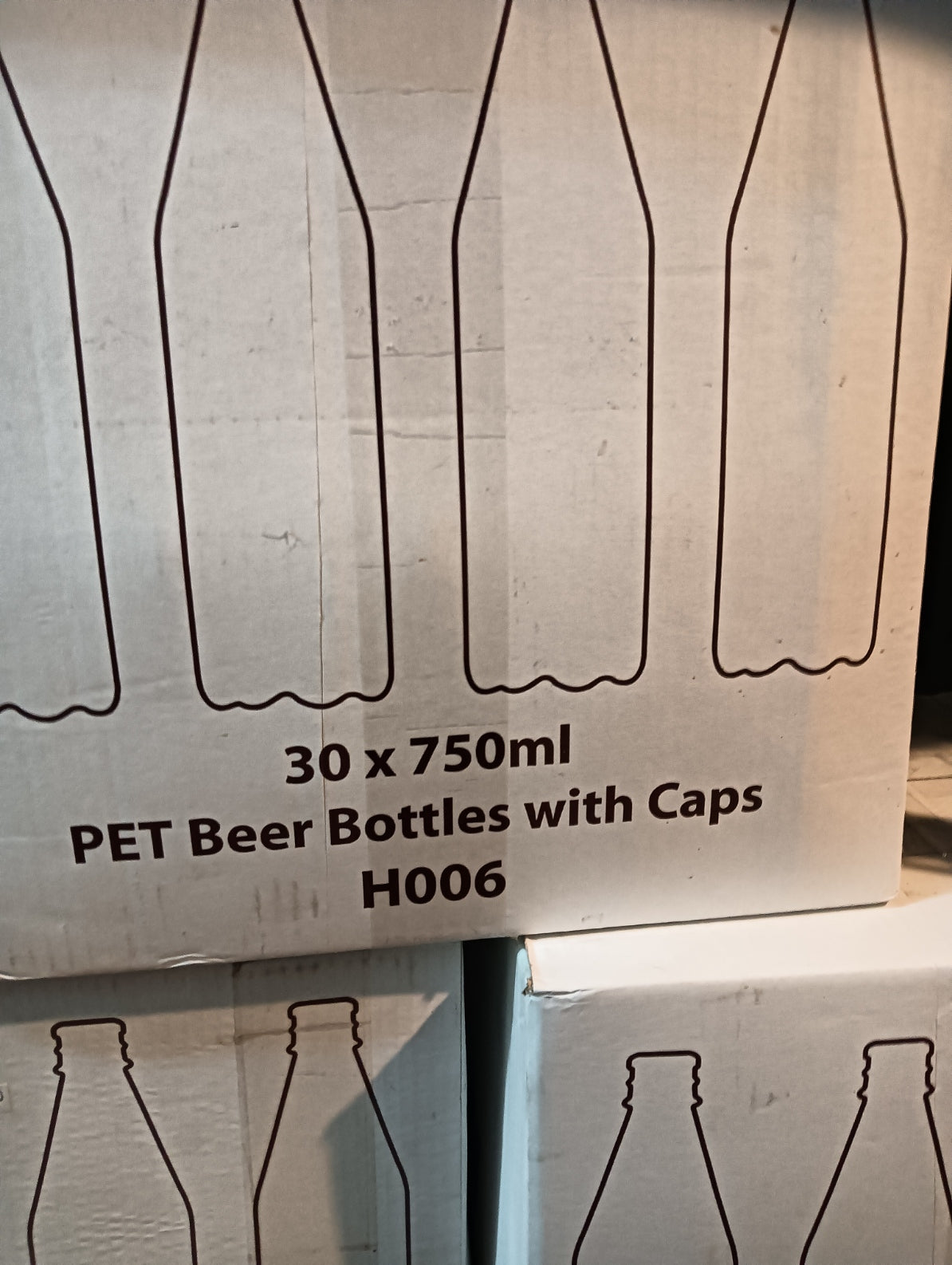 PET Beer Bottles with Caps